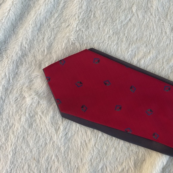 EUC- Lot of 2 Boston Traders Men's Neck Ties Diamond Vintage - Picture 7 of 8